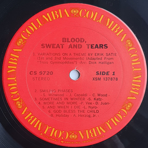 Blood, Sweat And Tears : Blood, Sweat And Tears (LP, Album, RE, Gat)