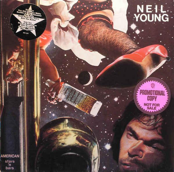 Neil Young : American Stars 'N Bars (LP, Album, Win)