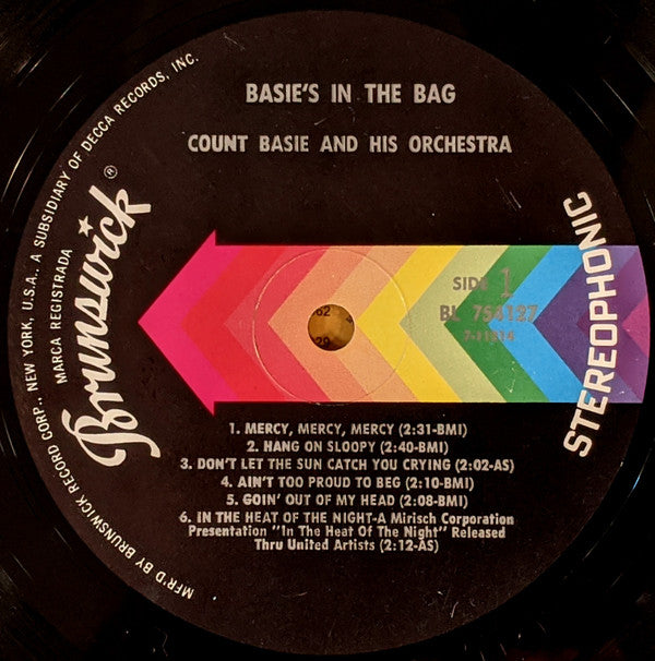 Count Basie Orchestra : Basie's In The Bag (LP, Album)