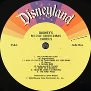 Mickey Mouse (2), Donald Duck, Goofy (2), Chip 'n' Dale With Larry Groce And The Disneyland Children's Sing-Along Chorus : Disney's Merry Christmas Carols (LP, Album, PRC)