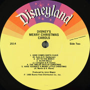 Mickey Mouse (2), Donald Duck, Goofy (2), Chip 'n' Dale With Larry Groce And The Disneyland Children's Sing-Along Chorus : Disney's Merry Christmas Carols (LP, Album, PRC)