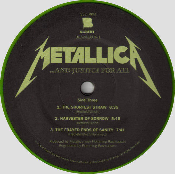 Metallica : ...And Justice For All (2xLP, Album, Ltd, RE, RM, Gre)