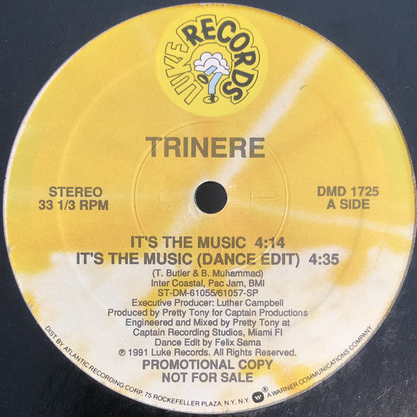 Trinere : It's The Music (12", Promo)