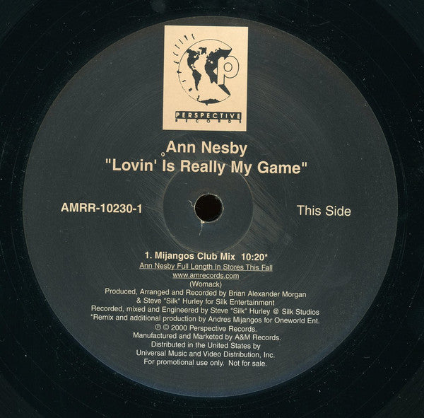 Ann Nesby : Lovin' Is Really My Game (Mijangos Mixes) (12", Promo)