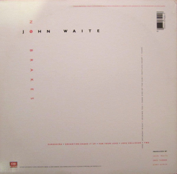 John Waite : No Brakes (LP, Album, Jac)