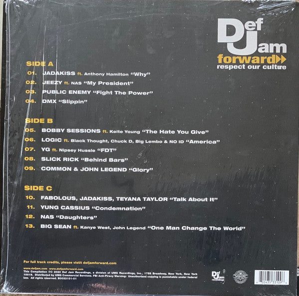 Various : Def Jam Forward: Respect Our Culture (LP + LP, S/Sided, Etch)