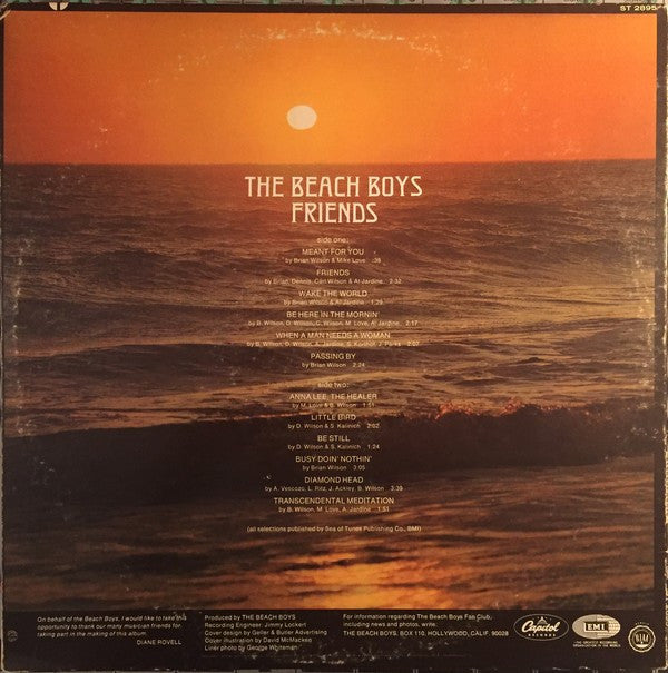 The Beach Boys : Friends (LP, Album, Scr)
