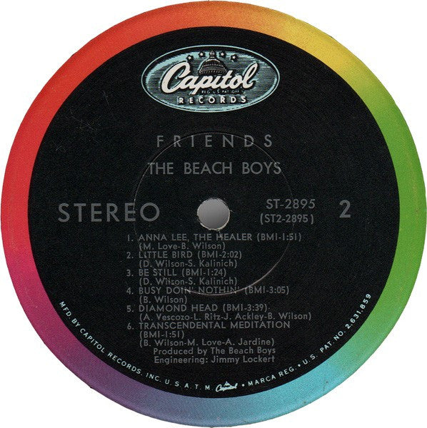 The Beach Boys : Friends (LP, Album, Scr)