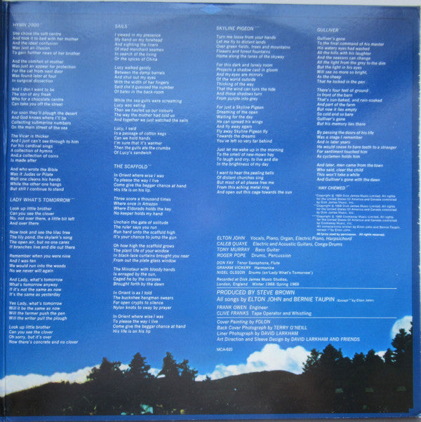 Elton John : Empty Sky (LP, Album, RE, Glo)