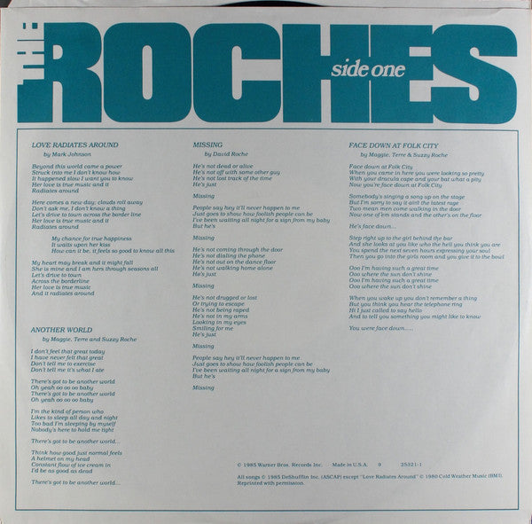 The Roches : Another World (LP, Album, Spe)
