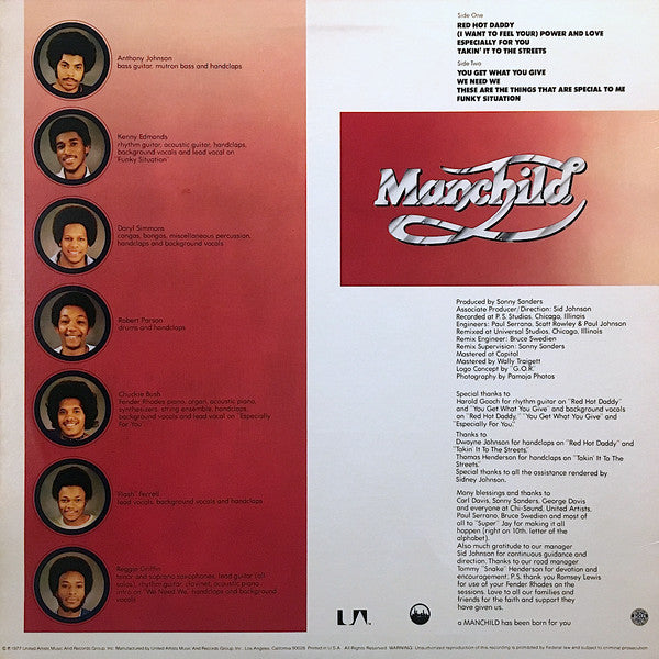 Manchild (9) : Power And Love (LP, Album)