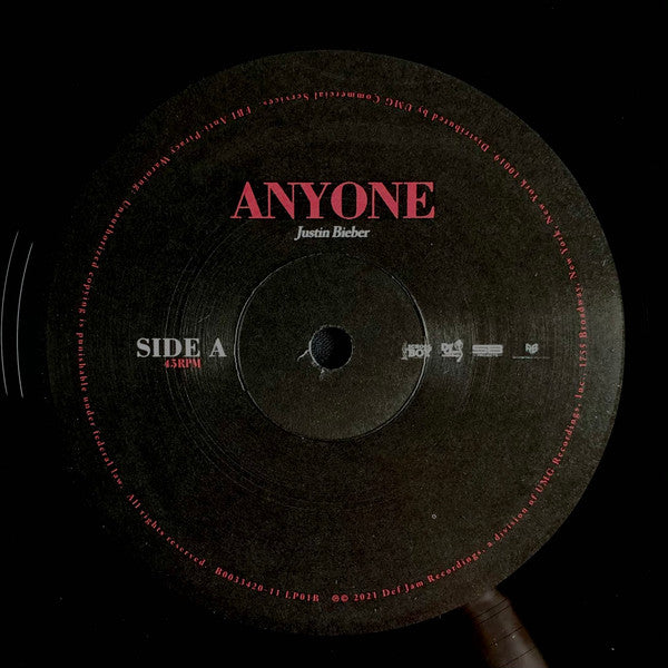 Justin Bieber : Anyone (12", Single)