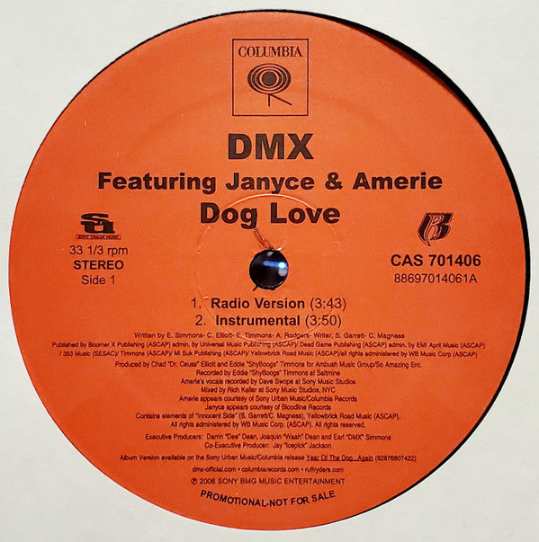 DMX : Dog Love (12", Promo)