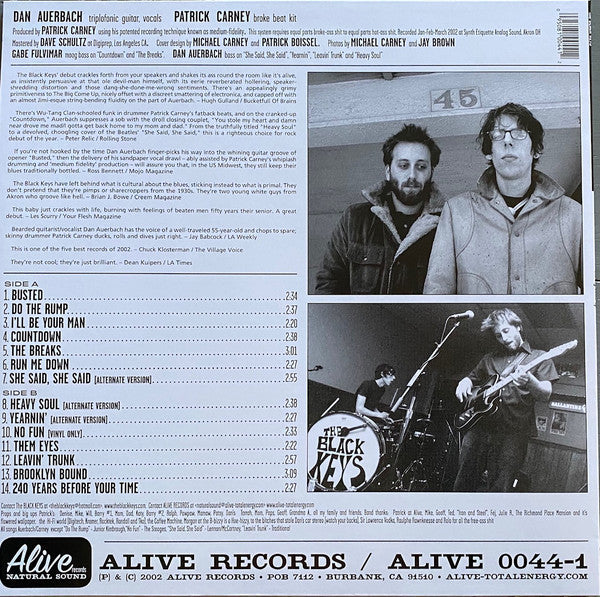 The Black Keys : The Big Come Up (LP, Album, RE)