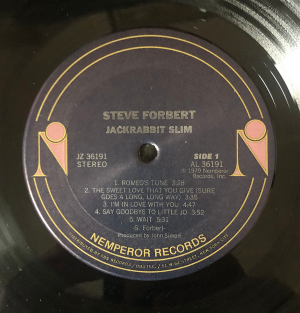 Steve Forbert : Jackrabbit Slim (LP, Album, RE)