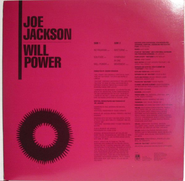 Joe Jackson : Will Power (LP, Album)