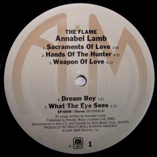 Annabel Lamb : The Flame (LP, Album, Mon)