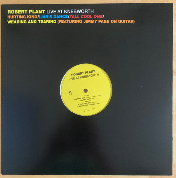 Robert Plant : Live At Knebworth (12", RSD)
