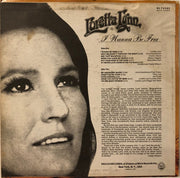 Loretta Lynn : I Wanna Be Free (LP, Album)
