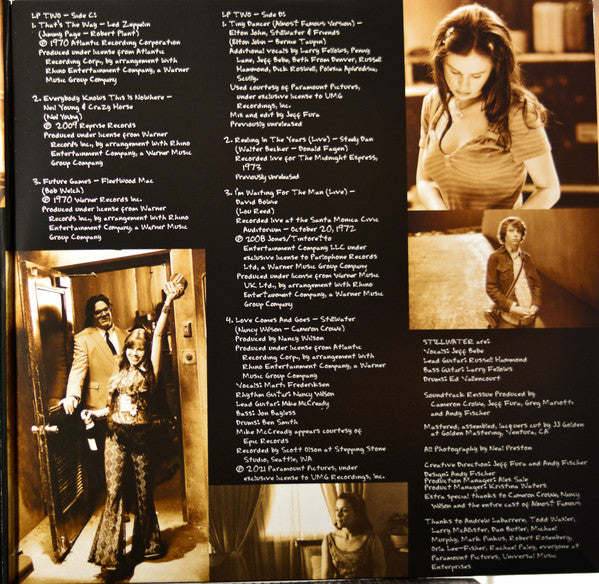 Various : Almost Famous (Music From The Motion Picture) (LP, Pur + LP, Mag + Album, Comp, Dlx, Ltd, RE)