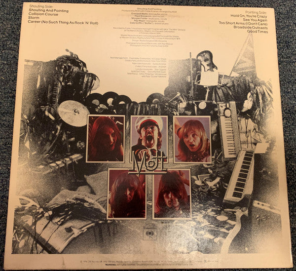 Mott (3) : Shouting And Pointing (LP, Album, San)