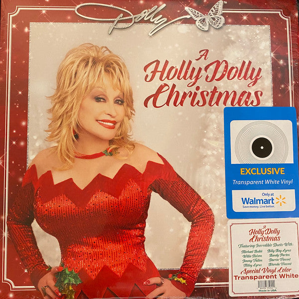 Dolly Parton : A Holly Dolly Christmas (LP, Ltd, Tra)