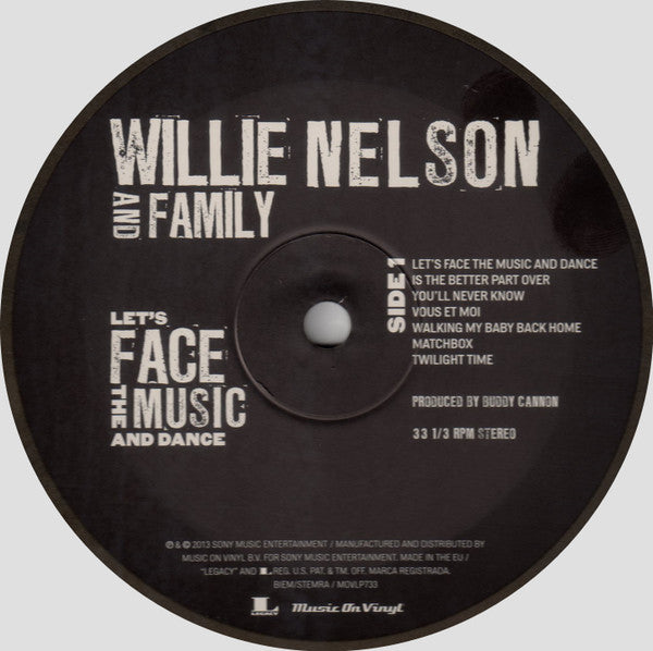 Willie Nelson And Family* : Let's Face The Music And Dance (LP, Ltd, Num, RE, Gol)