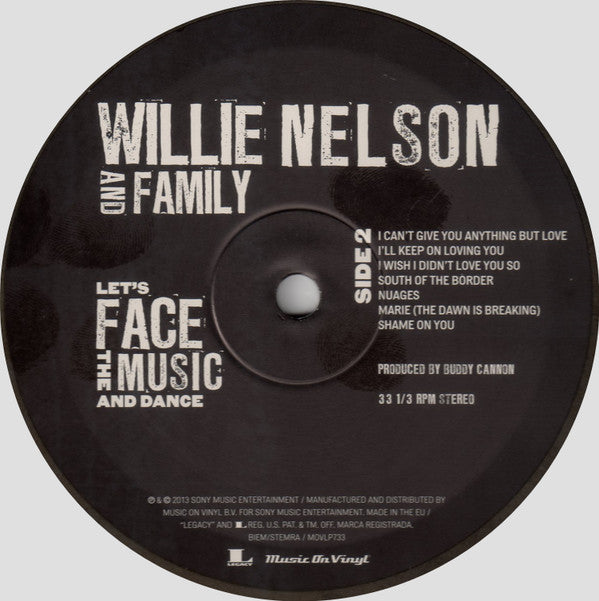 Willie Nelson And Family* : Let's Face The Music And Dance (LP, Ltd, Num, RE, Gol)