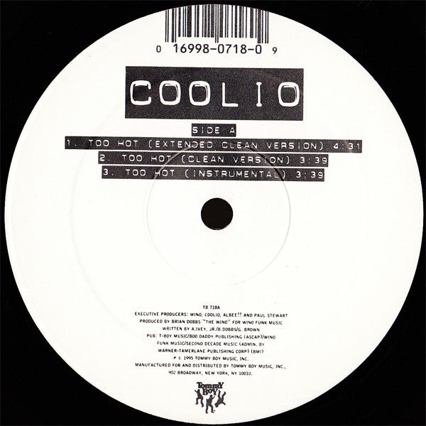 Coolio : Too Hot (12")