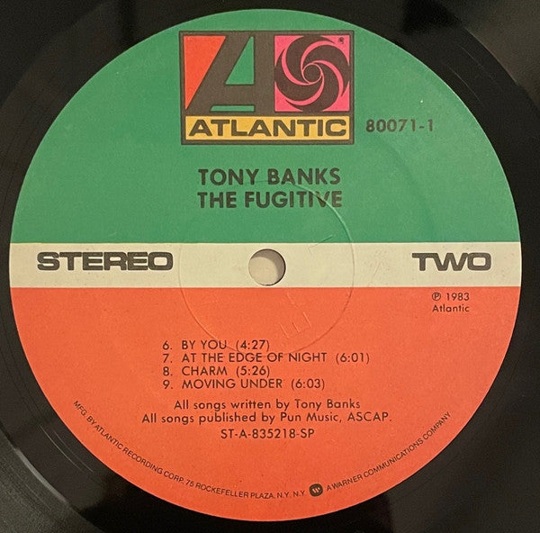 Tony Banks : The Fugitive (LP, Album, Spe)