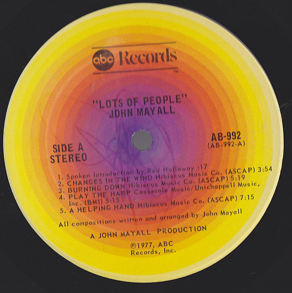 John Mayall : Lots Of People (LP, Album)