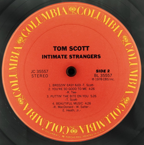 Tom Scott : Intimate Strangers (LP, Album, San)