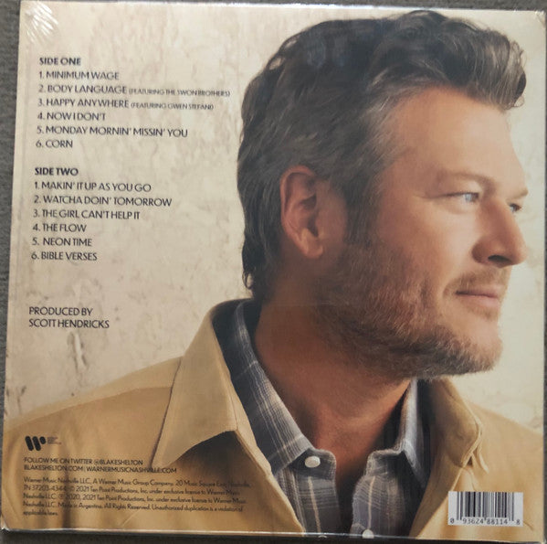 Blake Shelton : Body Language (LP, Album, Gol)