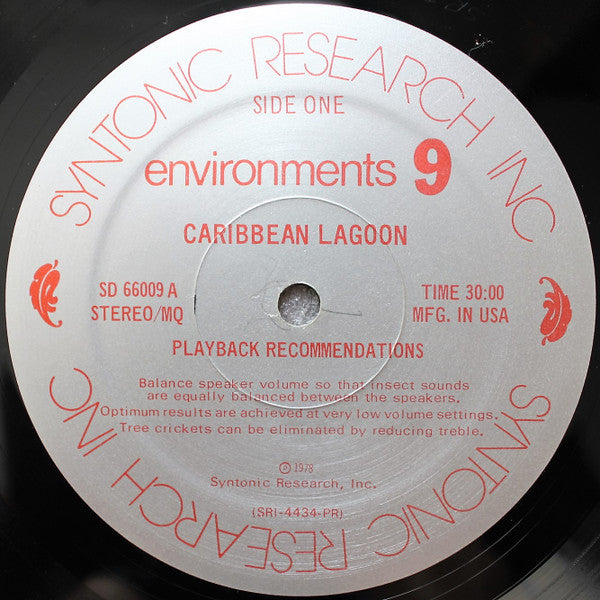 No Artist : Environments 9 Pacific Ocean / Caribbean Lagoon (LP, Album, Quad)