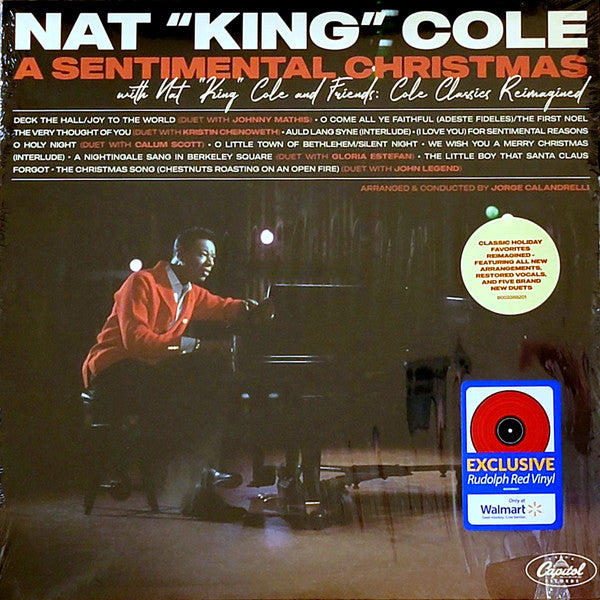 Nat King Cole : A Sentimental Christmas With Nat "King" Cole And Friends: Cole Classics Reimagined (LP, Ltd, Rud)