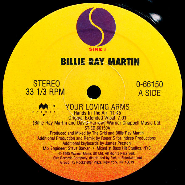 Billie Ray Martin : Your Loving Arms (12")