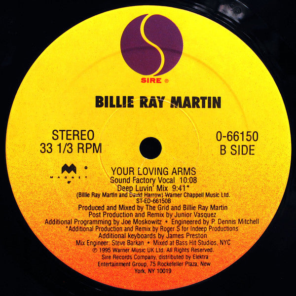 Billie Ray Martin : Your Loving Arms (12")