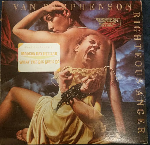 Van Stephenson : Righteous Anger (LP, Album, Promo)