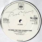 Paul Young : I'm Gonna Tear Your Playhouse Down (Special Extended Mix) (12", Single)