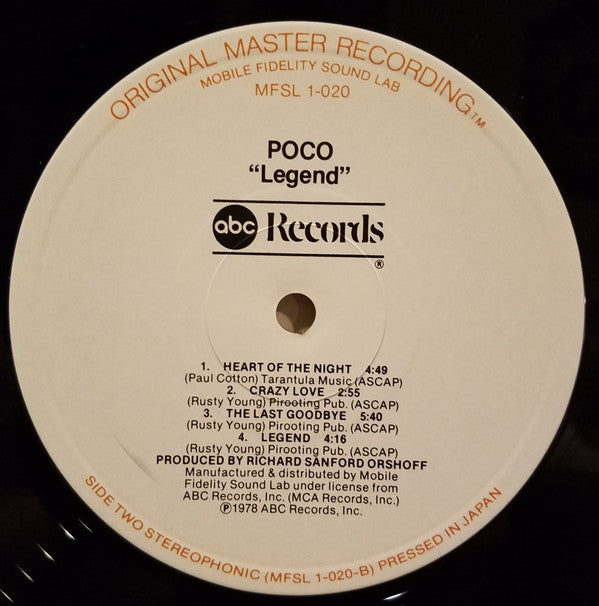 Poco (3) : Legend (LP, Album, Ltd, RM)