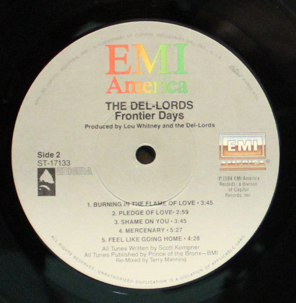 The Del-Lords* : Frontier Days (LP, Album)