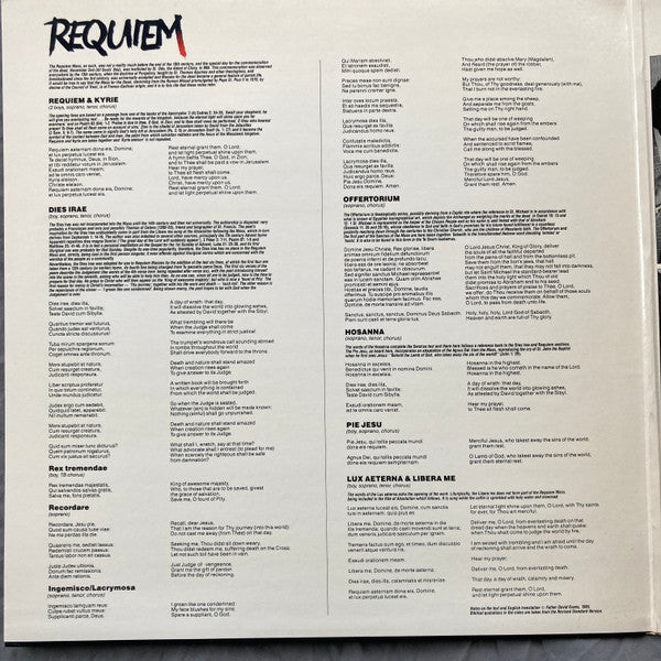 Andrew Lloyd Webber, Placido Domingo, Sarah Brightman, Lorin Maazel : Requiem (LP, Album, Ter)