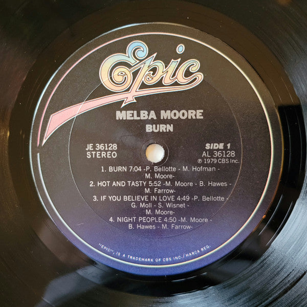 Melba Moore : Burn (LP, Album, Pit)