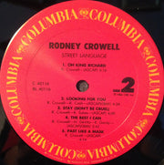 Rodney Crowell : Street Language (LP, Album)