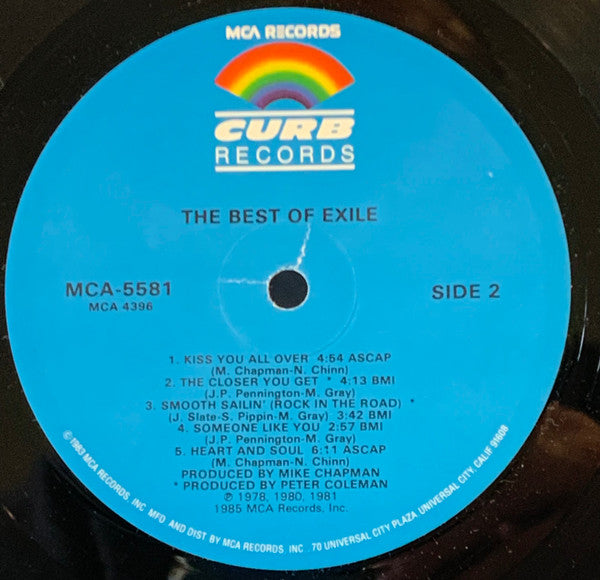 Exile (7) : The Best Of Exile (LP, Comp, Glo)