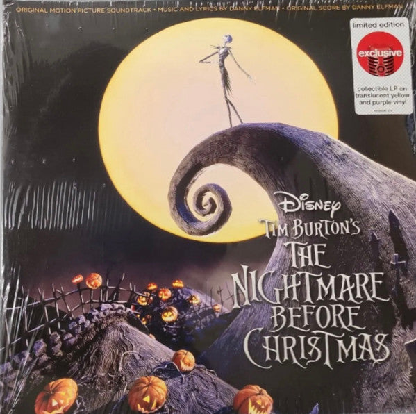 Danny Elfman : Tim Burton's The Nightmare Before Christmas (Original Motion Picture Soundtrack) (LP, Pur + LP, Yel + Album, RE)