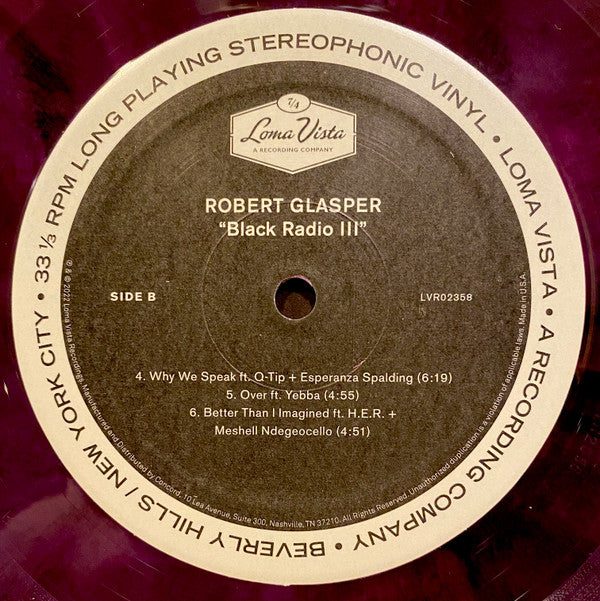 Robert Glasper : Black Radio III (2xLP, Album, Ltd, Pur)
