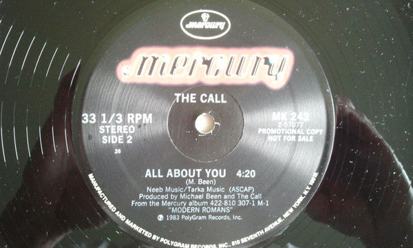 The Call : Time Of Your Life / All About You (12", Promo)