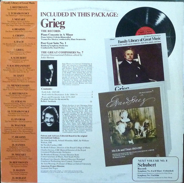 Grieg* : Piano Concerto In A Minor - Peer Gynt Suite No. 1 (LP, Album)