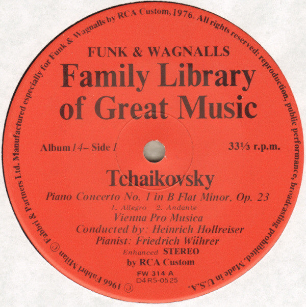 Tchaikovsky* : The Piano Concerto No. 1 - Nutcracker Suite Selections (LP, Album, Comp)